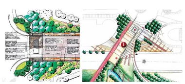 經典入口景觀設計平面圖的構成與美學原則