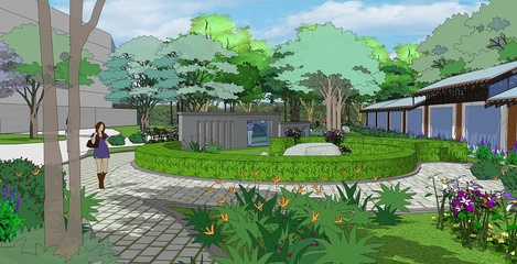 山東藝術學院綠地景觀設計 藝術、生態與人文的交融